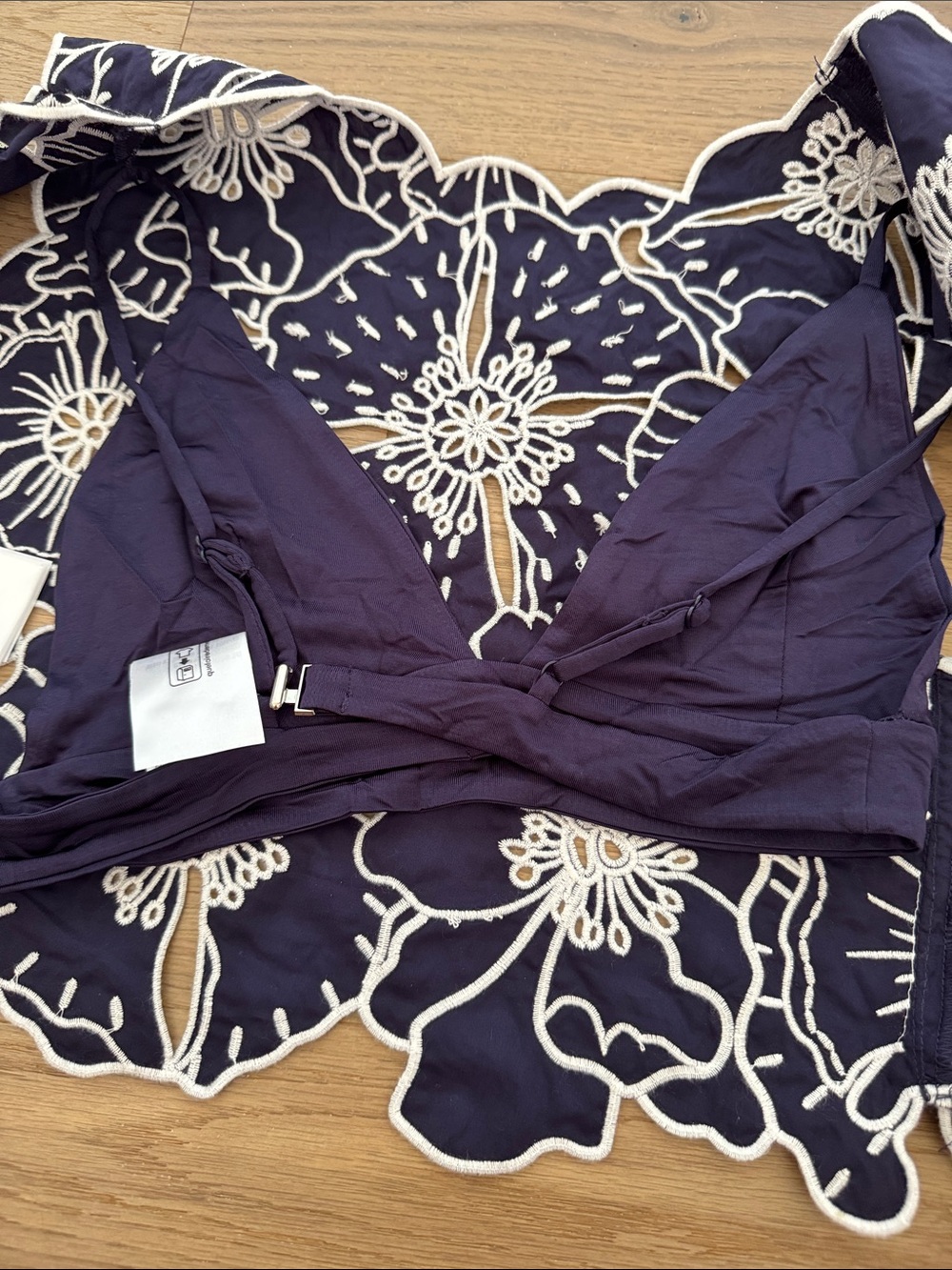 Farm Rio • NWT $198US Blue Richelieu Top - Picture 10 of 10